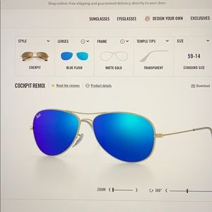 Rayban Cockpit Sunglasses, custom